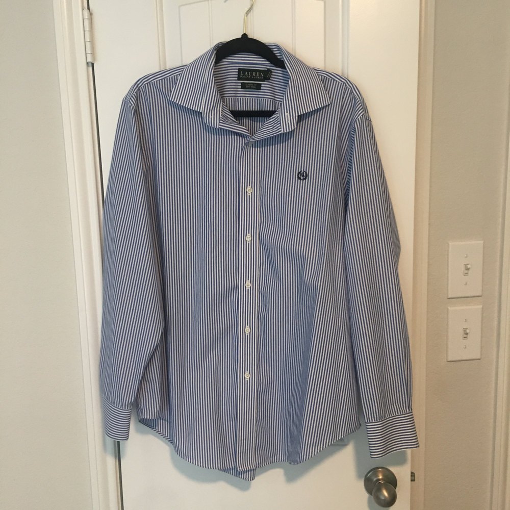 Lauren Ralph Lauren Collared Shirt, 16.5 neck
